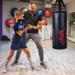 10KG Boxsack-Set mit 8oz Boxhandschuhen Kinder Punchingsack Punching Bag Boxing Bag