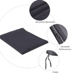 6,82 kg Gewichtsdecke Bequeme Gravity Decke mit Glasperlen 183 x 122 cm Grau