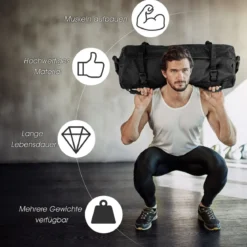 27KG Power bag Sandbag Core bag inkl. 6 x 5 kg Sandsack