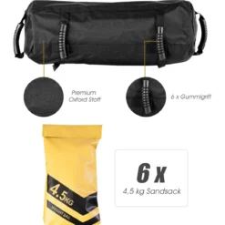 27KG Power bag Sandbag Core bag inkl. 6 x 5 kg Sandsack