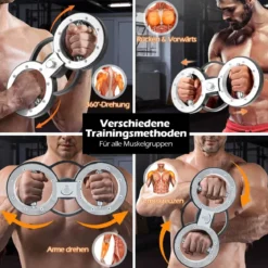 5,35 kg Schwere Burn-Maschine Armtrainingsgerät mit Einstellbarem Widerstand & 360° Drehung