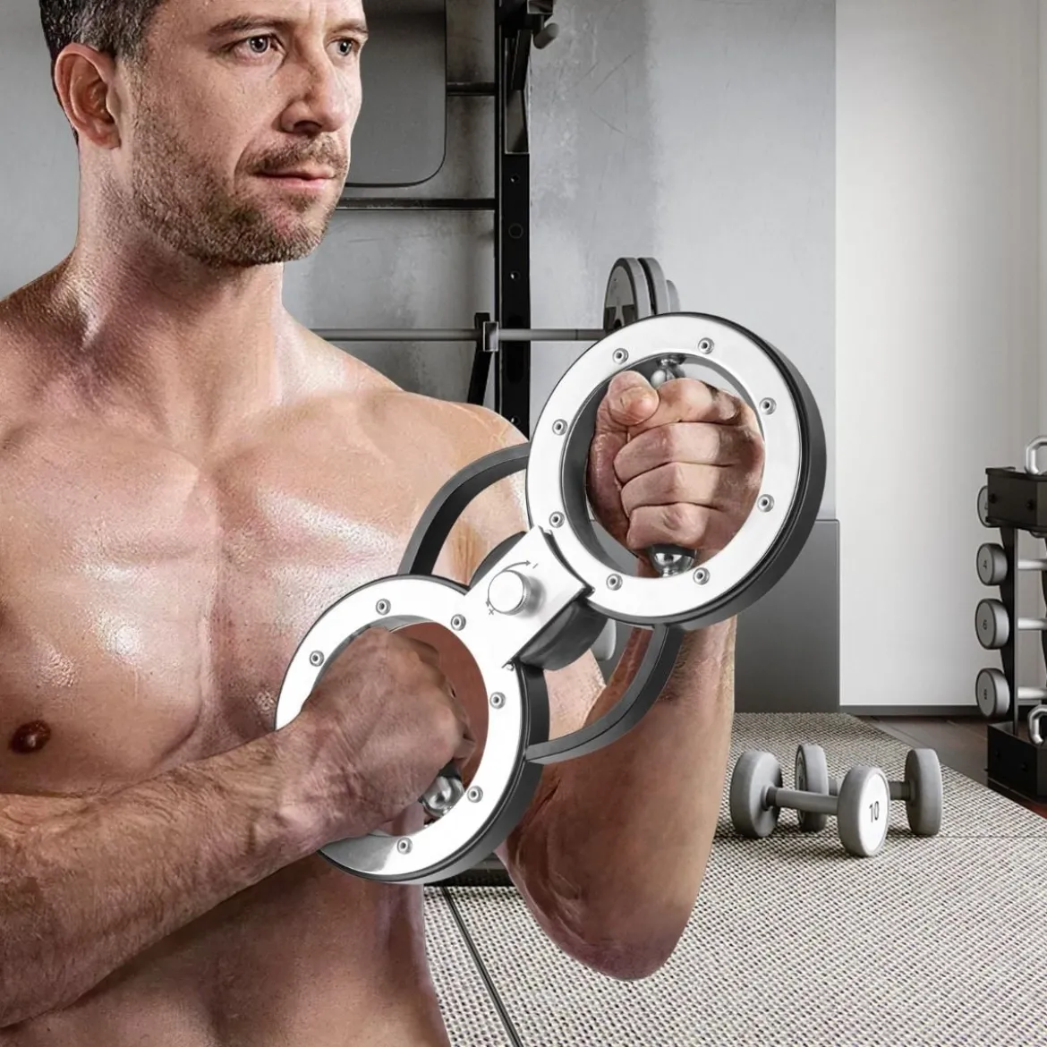 5,35 kg Schwere Burn-Maschine Armtrainingsgerät mit Einstellbarem Widerstand & 360° Drehung