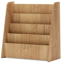 Kinder Bücherregalmit 4 Ablagefächern Kinderregal Zeitschriftenständer bücherständer