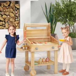 Kinder Grill-Spielset mit Spiel-Lebensmitteln & Grill-Werkzeugen & Zubehör Küchen Set
