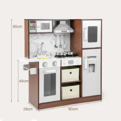 Kinderküchen-Spielset moderne Spielzeugküche mit attraktiven Lichtern Kaffee