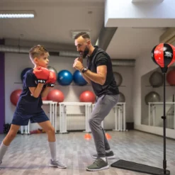 Kinder Punchingball 85-130cm höhenverstellbar Standboxball Boxset Boxsack Set