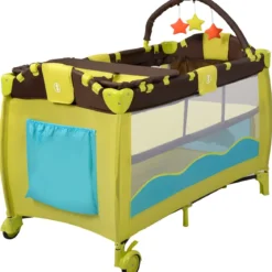 Kinderreisebett Babybett Wiege Inkl. Matratze und Zubehör