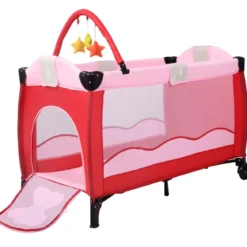 Kinderreisebett Babybett Wiege Inkl. Matratze und Zubehör