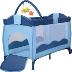 Kinderreisebett Babybett Wiege Inkl. Matratze und Zubehör