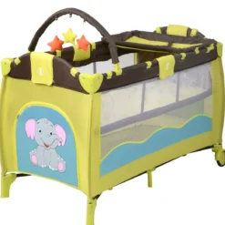 Kinderreisebett Babybett Wiege Inkl. Matratze und Zubehör