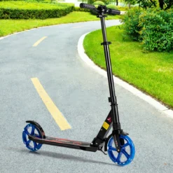 Kinder Roller klappbar mit Leuchten Scooter höhenverstellbar mit Tragegurt