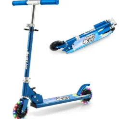 Kinder Roller Scooter mit LED-Räder & Klappbar Lenker Höhenverstellbar Tretroller Kinderroller