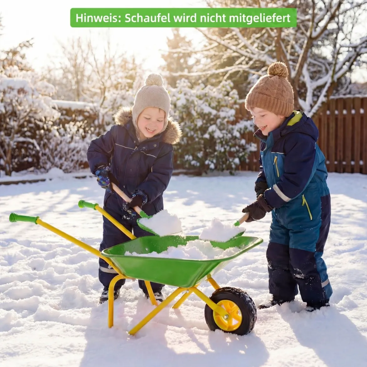 Kinderschubkarre Kunststoff Geländereifen Indoor Outdoor Für Jungen Mädchen Ab 3 Jahren Grün