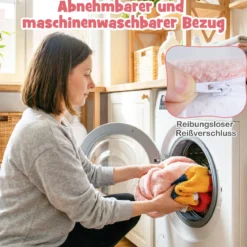 Kindersofa ergonomischer Kindersessel mit hochdichtem Schaumstoff & Teddyplüsch Rosa