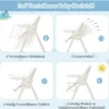 Klappbarer Babyhochstuhl mit 6 Höhen & Abnehmbarem Tablett & PU-Kissen Beige