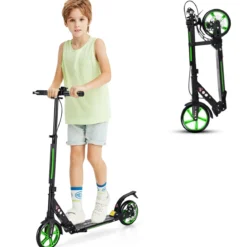 Klappbarer Kickscooter mit Klingel & Ständer Höhenverstellbarer Scooter Roller Tretroller