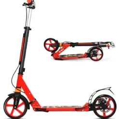 Klappbarer Kickscooter mit Klingel & Ständer Höhenverstellbarer Scooter Roller Tretroller