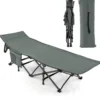 Klappbares Campingbett Strapazierfähiges Reisebett 190 x 70 x 54 cm Grau