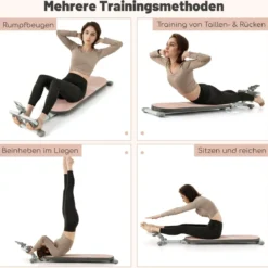 Klappbare Sit up Bank mit 3 Fach Verstellbaren Winkeln & Handyhalterung Trainingsbank geeignet für Jugendliche von 14-18 Jahren