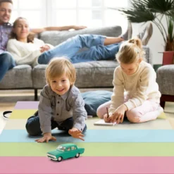 Klappbare Turnmatte aus PU mit Tragegriff Weichbodenmatte Gymnastikmatte Sportmatte 180 x 120 cm