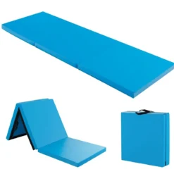 Klappbare Weichbodenmatte mit 2 Griffen Rutschfeste Gymnastikmatte 180 x 60 x 5 cm