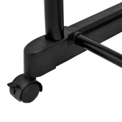 Kleiderständer Höhenverstellbarer Garderobenständer Rollgarderobe mit Rollen Schwarz 86 x 43 x 94-168 cm