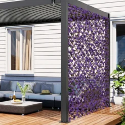 Künstliche Garten Sichtschutz Pflanzenwand Hecken mit Efeublättern / Eukalyptus Blättern