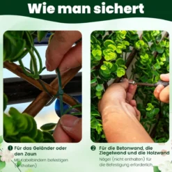 Künstliche Garten Sichtschutz Pflanzenwand Hecken mit Efeublättern / Eukalyptus Blättern