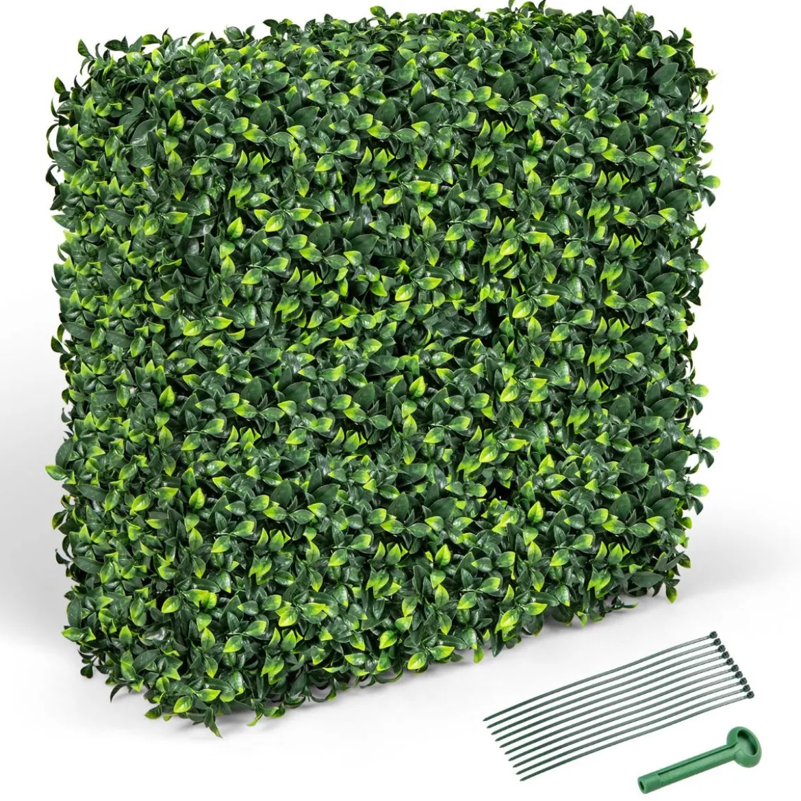 Künstliche Pflanzenwand Kunstpflanzen bodenstehend 92 x 38 x 86 cm ideal für Indoor und Outdoor