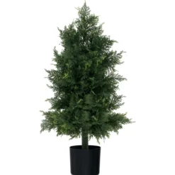 Künstlicher Formschnittbaum aus Zeder mit Topf & Sonnenbeständigen Blätter Kiefernbaum