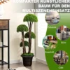 Künstlicher Formschnittbaum aus Zedernholz dekorativer Kunstbaum 90 cm