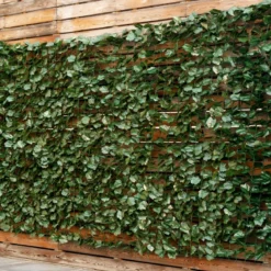 Künstliches Pflanzenwand Hecke Efeublättern Sichtschutz Heckenpflanze Outdoor & Indoor Gartenzaun 150 x 300cm