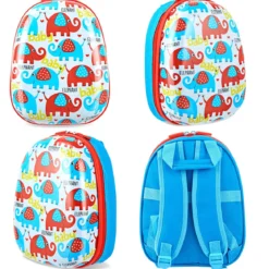 Kofferset 2 tlg Elefant 16'' Kinderkoffer + 12'' Rucksack Farbig