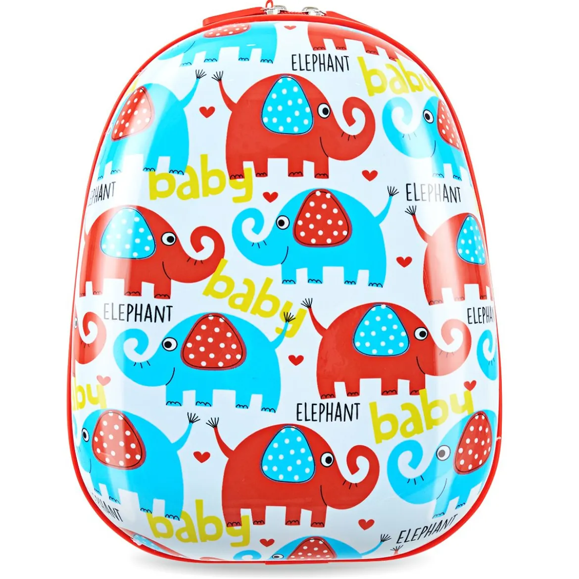 Kofferset 2 tlg Elefant 16'' Kinderkoffer + 12'' Rucksack Farbig