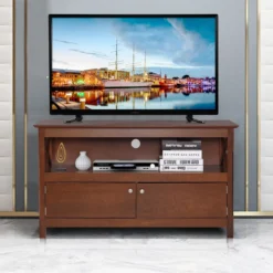 Kommode TV-Kommode für Fernseher 112 x 40 x 61 cm Braun