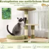 Kratzbaum mit Plattformen & Katzenhöhle & Hängematte & Fellpflege Katzenbaum Kletterbaum