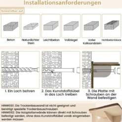 Kratzbaum Wand Katzenwand mit Plattformen Hängematte Kratzpfosten Braun