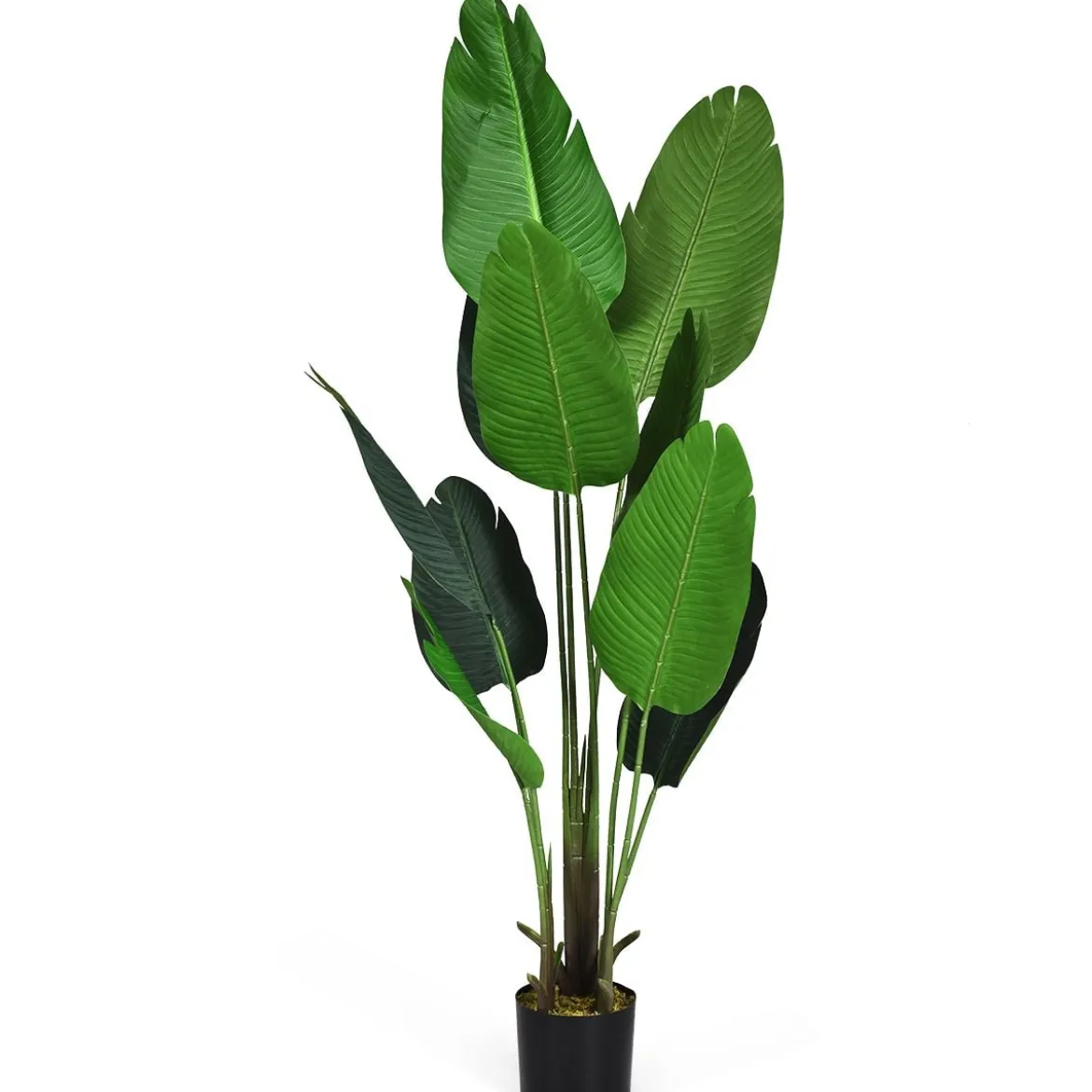 Kunstpflanze Künstliche Grünpflanze 160 cm Tropische Palme Künstliche Monstera Schlangenpflanze