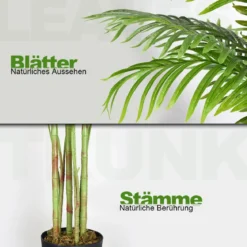 Kunstpflanze Verwendbare Künstliche Palme Kunstbaum 110 cm/150 cm