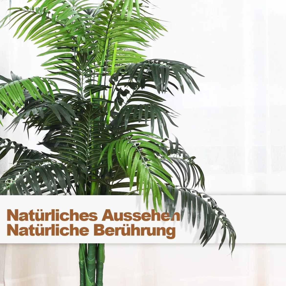 Kunstpflanze Verwendbare Künstliche Palme Kunstbaum 110 cm/150 cm