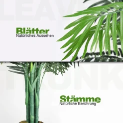Kunstpflanze Verwendbare Künstliche Palme Kunstbaum 110 cm/150 cm