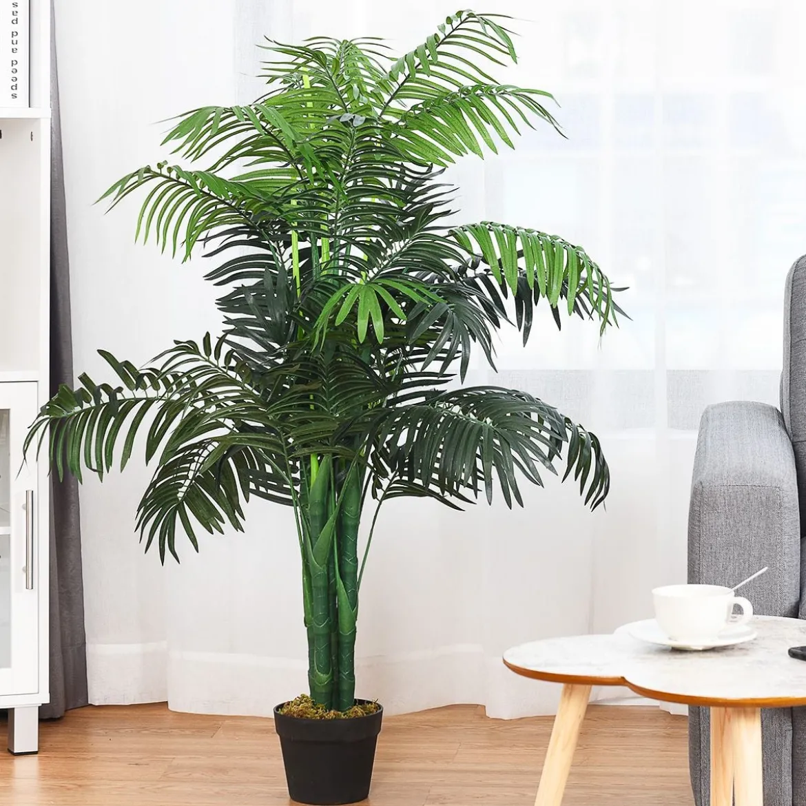Kunstpflanze Verwendbare Künstliche Palme Kunstbaum 110 cm/150 cm