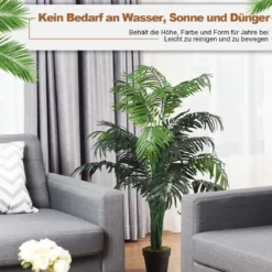 Kunstpflanze Verwendbare Künstliche Palme Kunstbaum 110 cm/150 cm