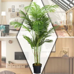 Kunstpflanze Verwendbare Künstliche Palme Kunstbaum 110 cm/150 cm