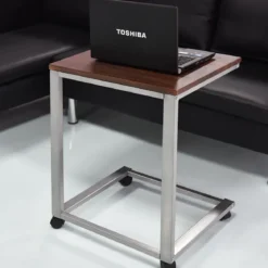 Laptoptisch Beistelltisch mit 4 Räder 50 x 40 x 65 cm