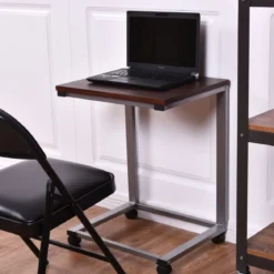 Laptoptisch Beistelltisch mit 4 Räder 50 x 40 x 65 cm