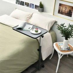 Laptoptisch Laptopständer Notebooktisch Ablagetisch Pflegetisch Beistelltisch Grau