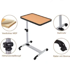 Laptoptisch Notebooktisch Stehtisch Pflegetisch Couchtisch Beistelltisch Tisch