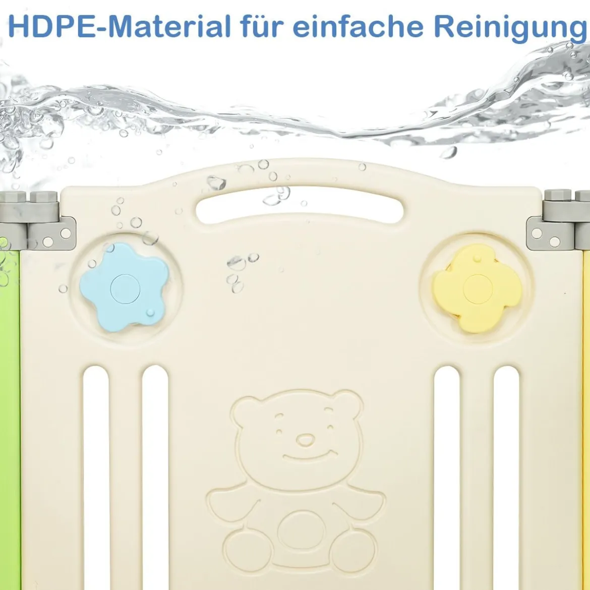 Laufgitter Faltbar Baby Krabbelgitter Absperrgitter Schutzgitter Bunt