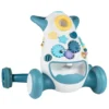 Lauflernwagen Baby Walker mit Musik & Licht Lauflernhilfe mit Formensortierer rotierende Zahnräder Blau